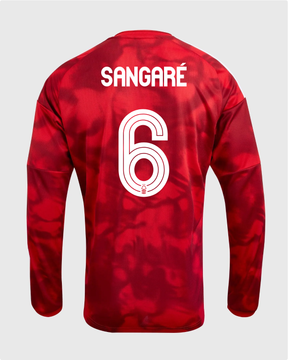NFFC 26/27 Long Sleeve Home Shirt with Sangaré 6 NFFC Printing