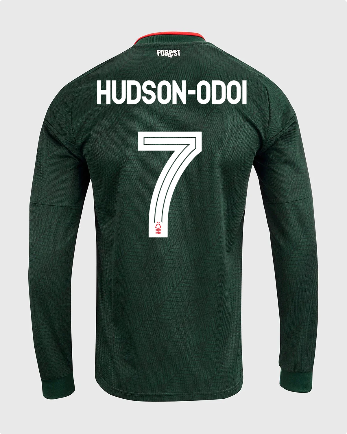NFFC 26/27 Long Sleeve Away Shirt with Hudson-Odoi 7 NFFC Printing
