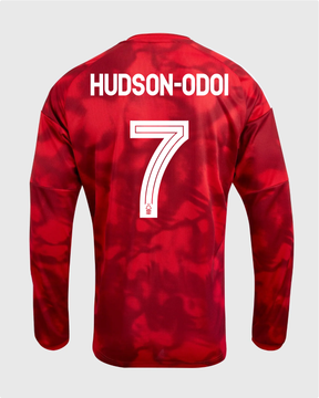 NFFC 26/27 Long Sleeve Home Shirt with Hudson-Odoi 7 NFFC Printing