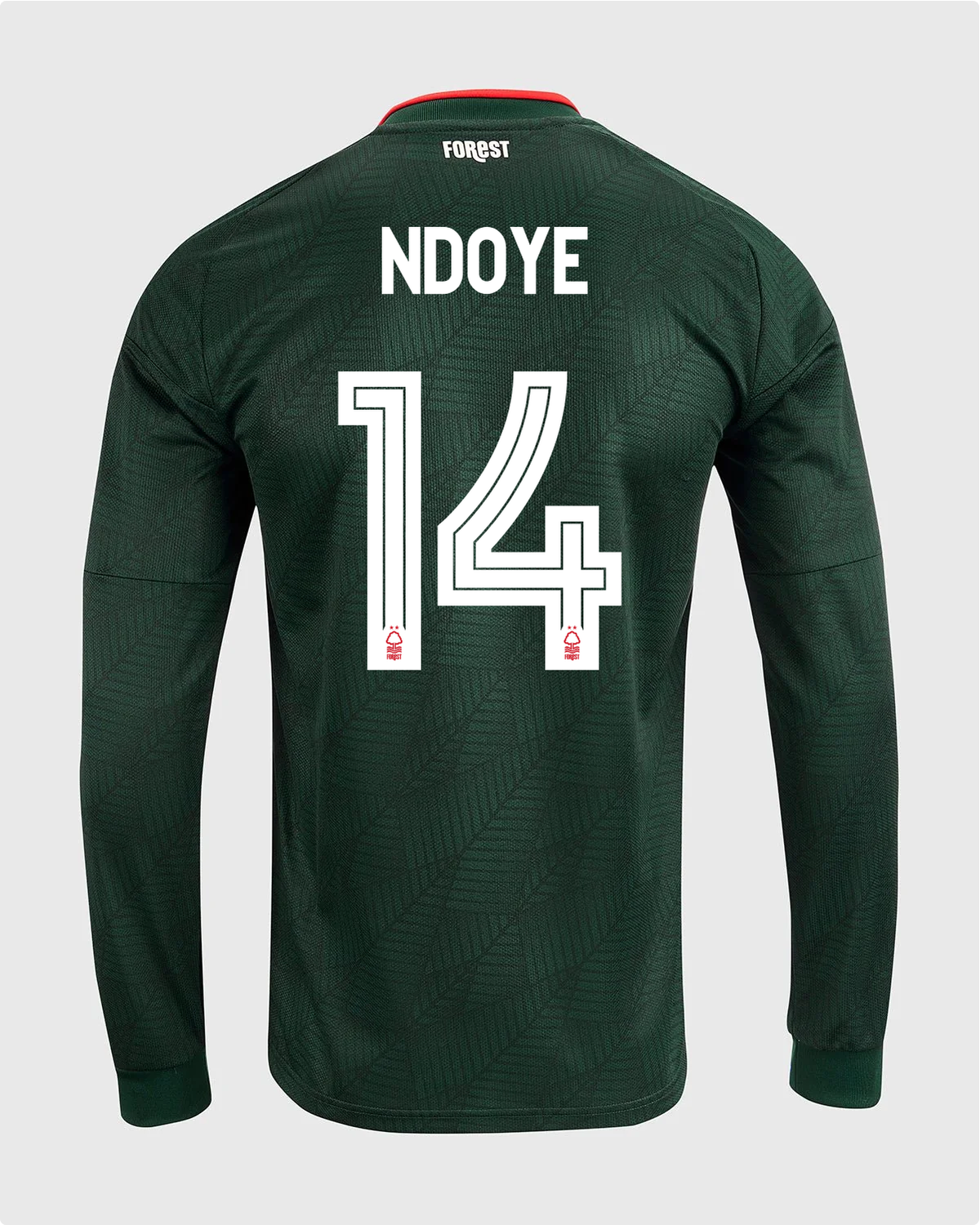 NFFC 26/27 Long Sleeve Away Shirt with Ndoye 14 NFFC Printing