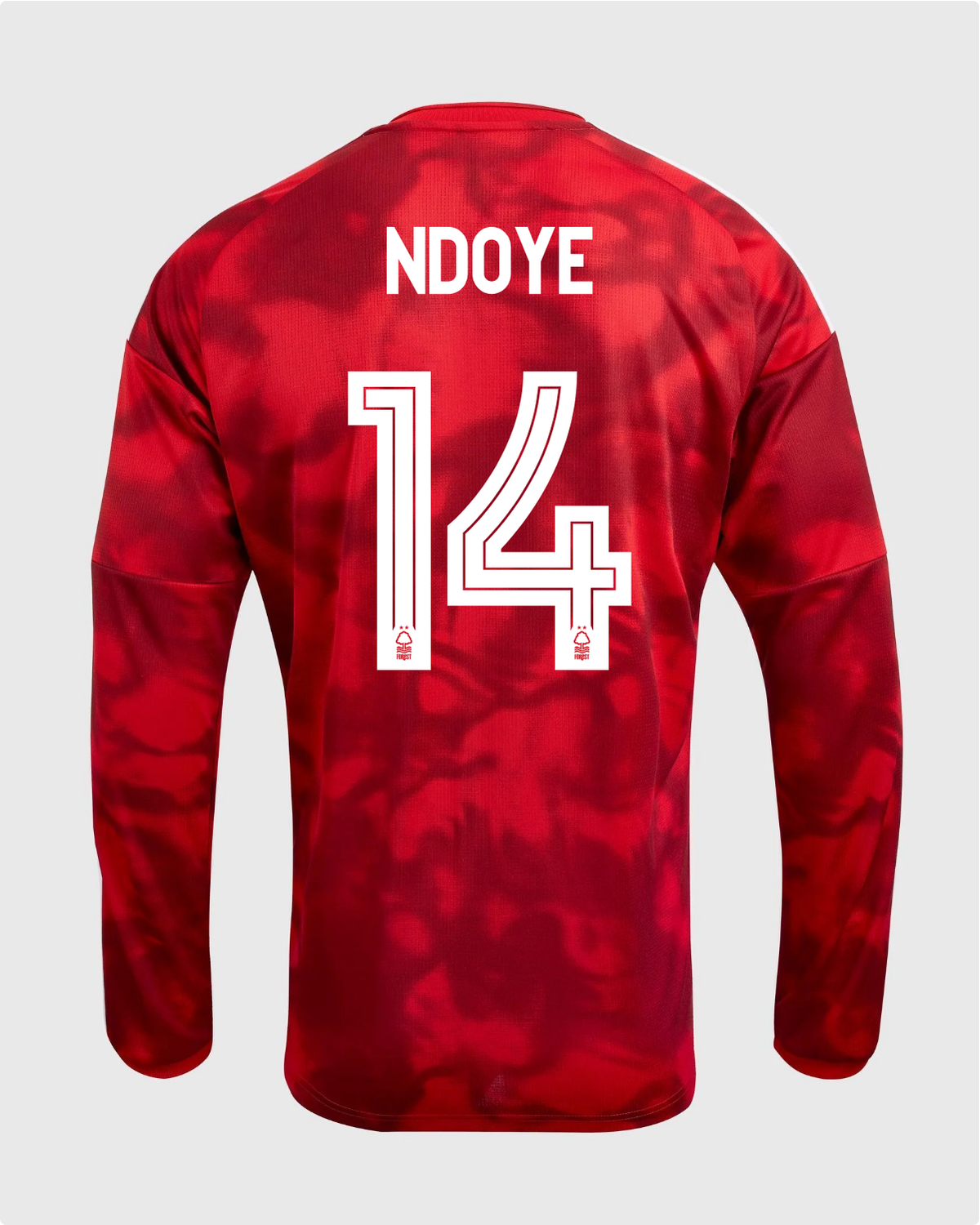 NFFC 26/27 Long Sleeve Home Shirt with Ndoye 14 NFFC Printing