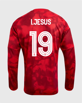 NFFC 26/27 Long Sleeve Home Shirt with Igor Jesus 11 NFFC Printing