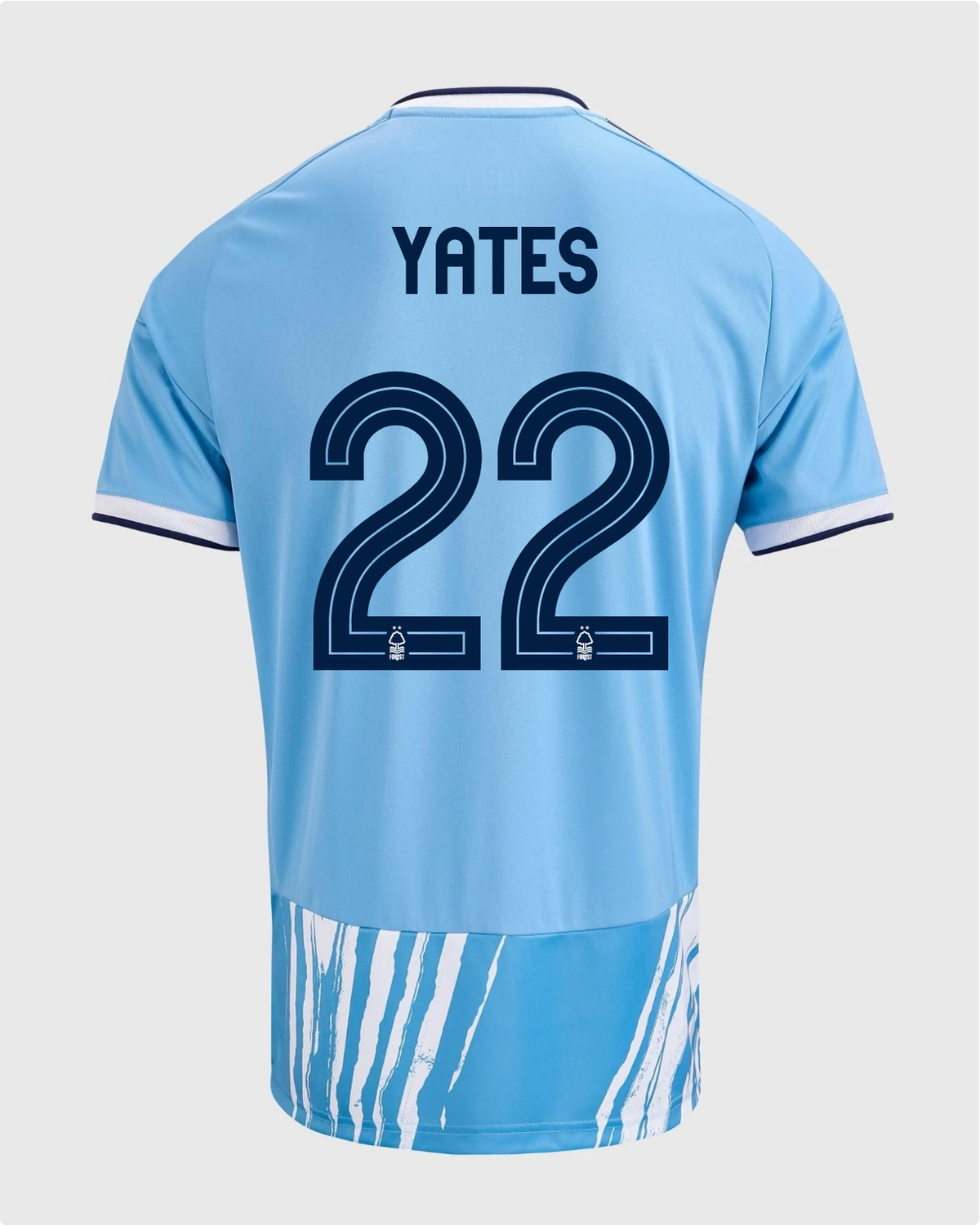 NFFC 26/27 Third Shirt with Yates 22 NFFC Printing