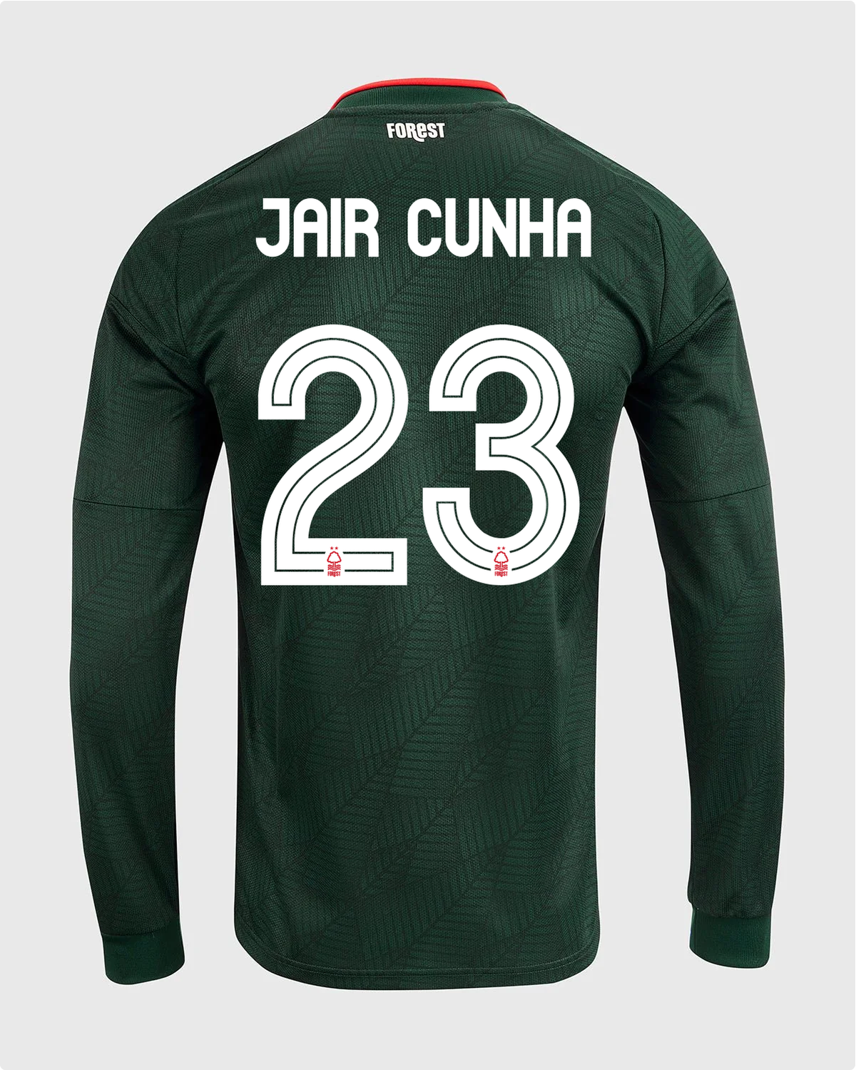 NFFC 26/27 Long Sleeve Away Shirt with Jair Cunha 23 NFFC Printing