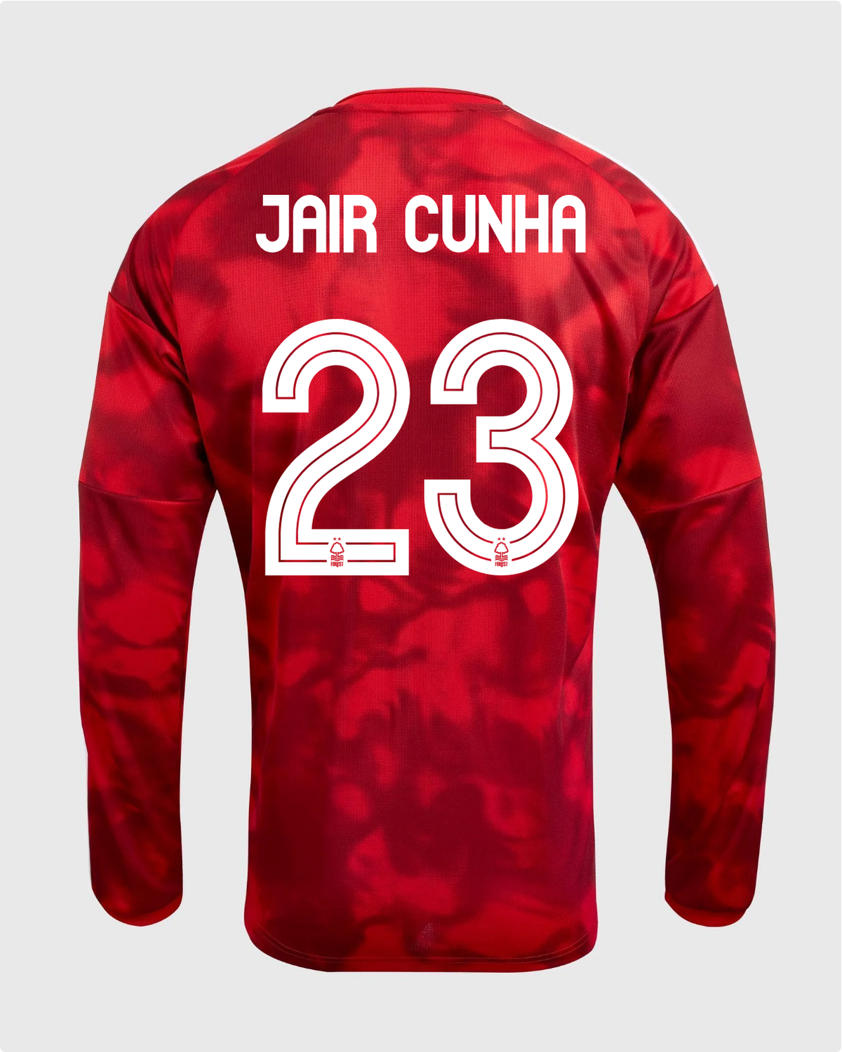 NFFC 26/27 Long Sleeve Home Shirt with Jair Cunha 23 NFFC Printing