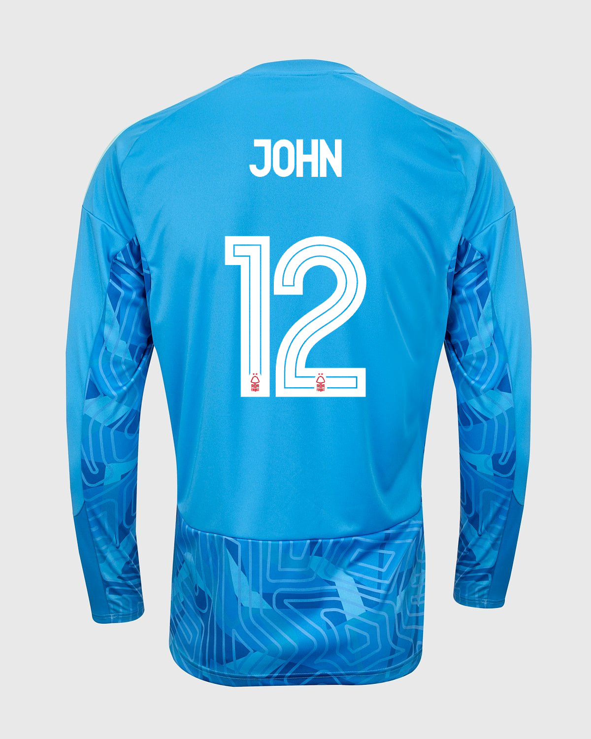 NFFC 26/27 Blue Long Sleeve Goalkeeper Shirt with John 12 NFFC Printing
