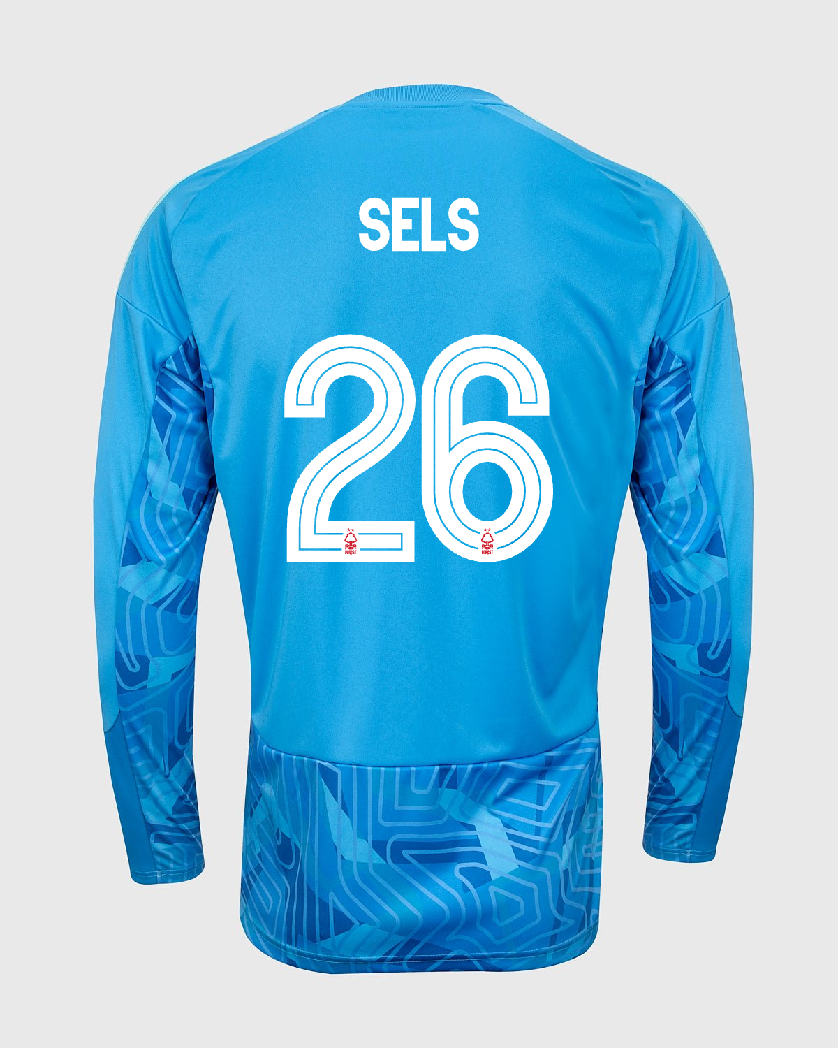 NFFC 26/27 Blue Long Sleeve Goalkeeper Shirt with Sels 26 NFFC Printing