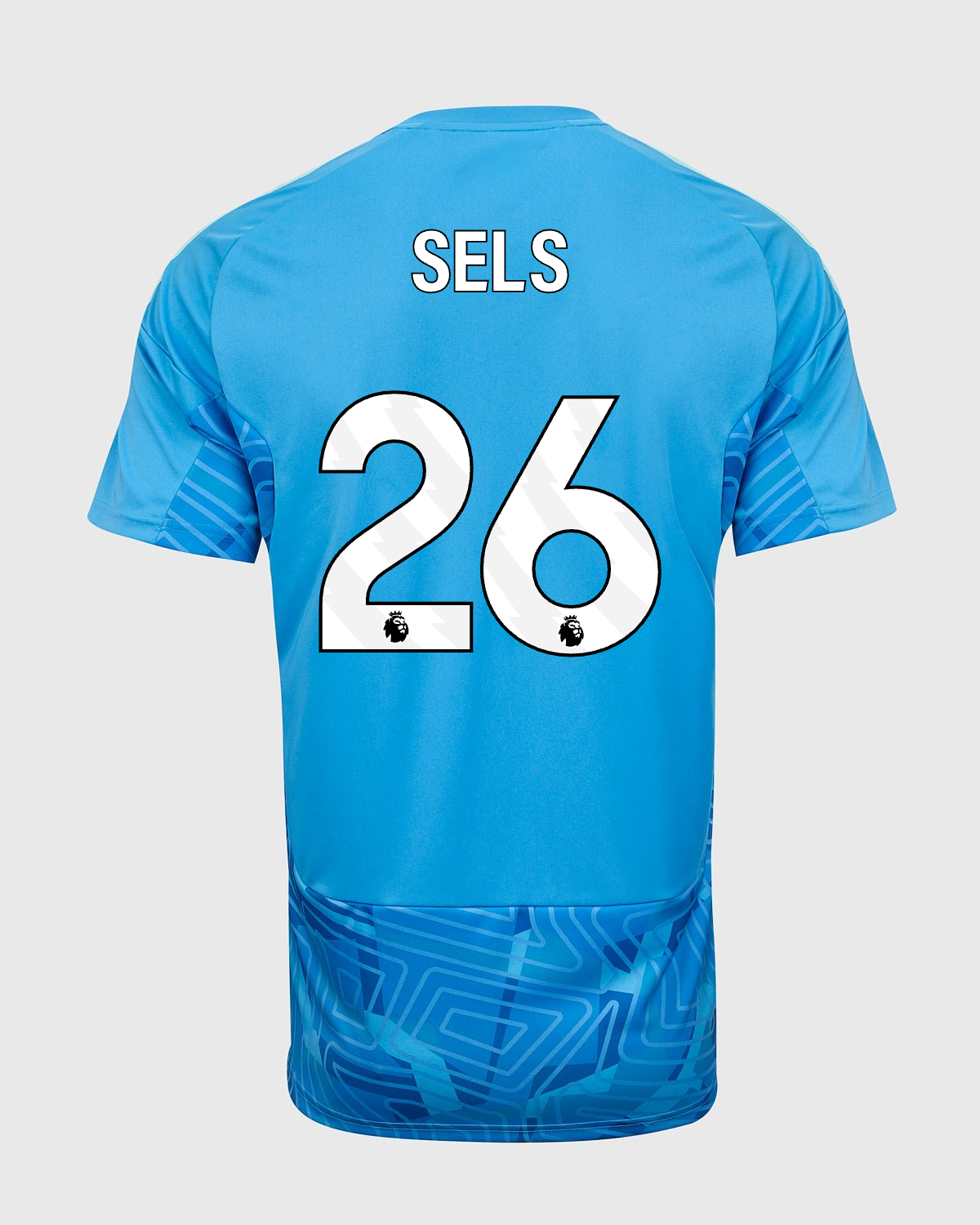 NFFC 26/27 Blue Short Sleeve Goalkeeper Shirt with Sels 26 Premier League Printing