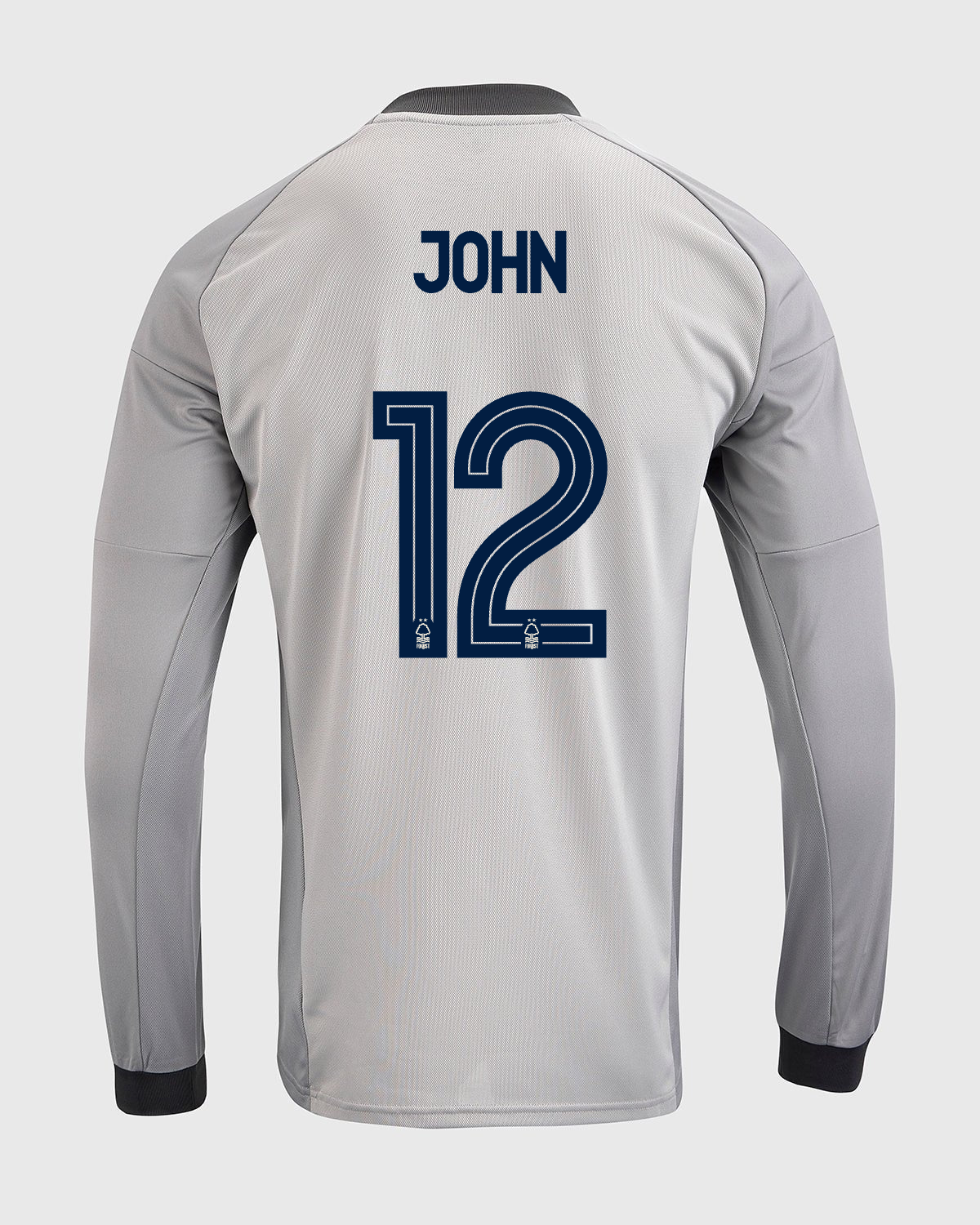 NFFC 26/27 Grey Long Sleeve Goalkeeper Shirt with John 12 NFFC Printing