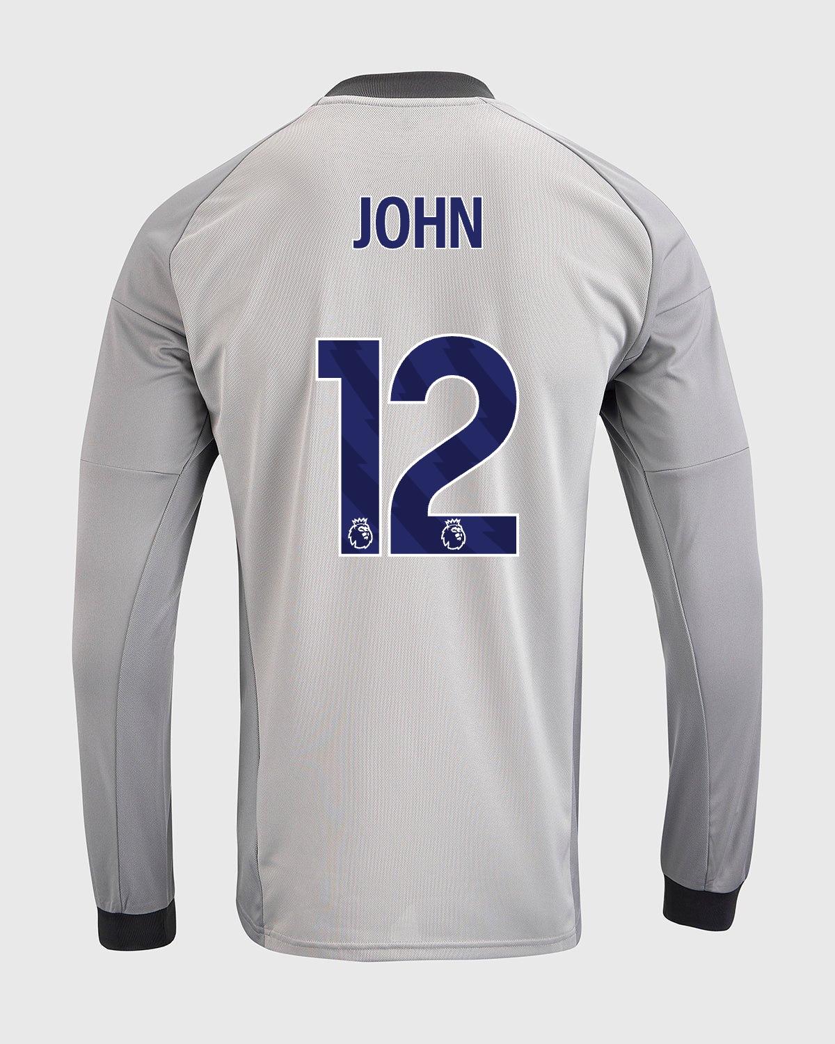 NFFC 26/27 Grey Long Sleeve Goalkeeper Shirt with John 12 Premier League Printing