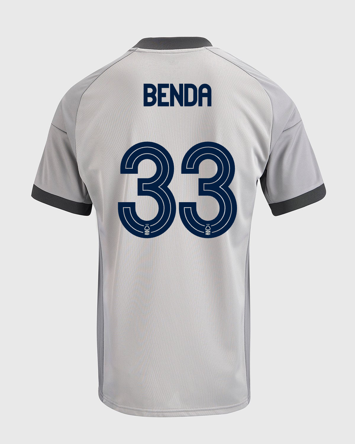NFFC 26/27 Grey Short Sleeve Goalkeeper Shirt with Benda 33 NFFC Printing