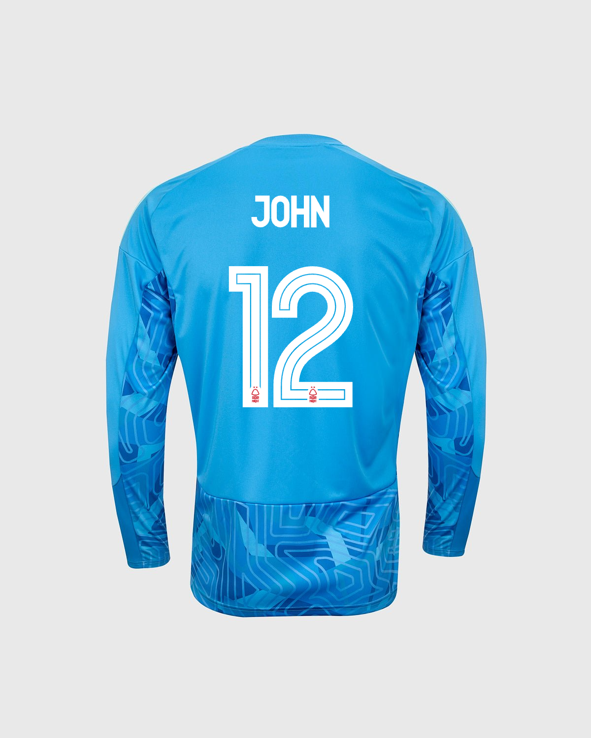 NFFC 26/27 Junior Blue Goalkeeper Shirt with John 12 NFFC Printing