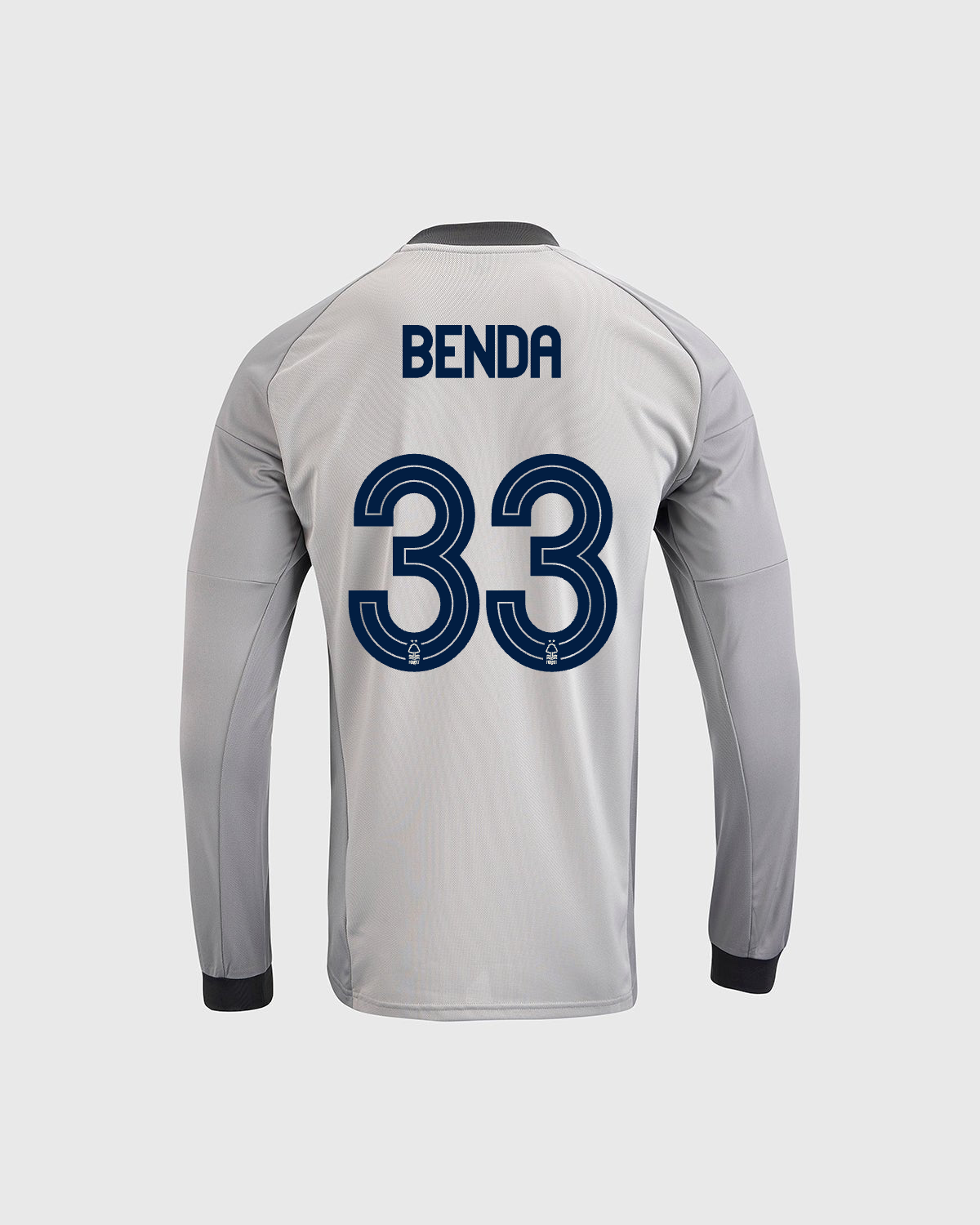 NFFC 26/27 Junior Grey Goalkeeper Shirt with Benda 33 NFFC Printing