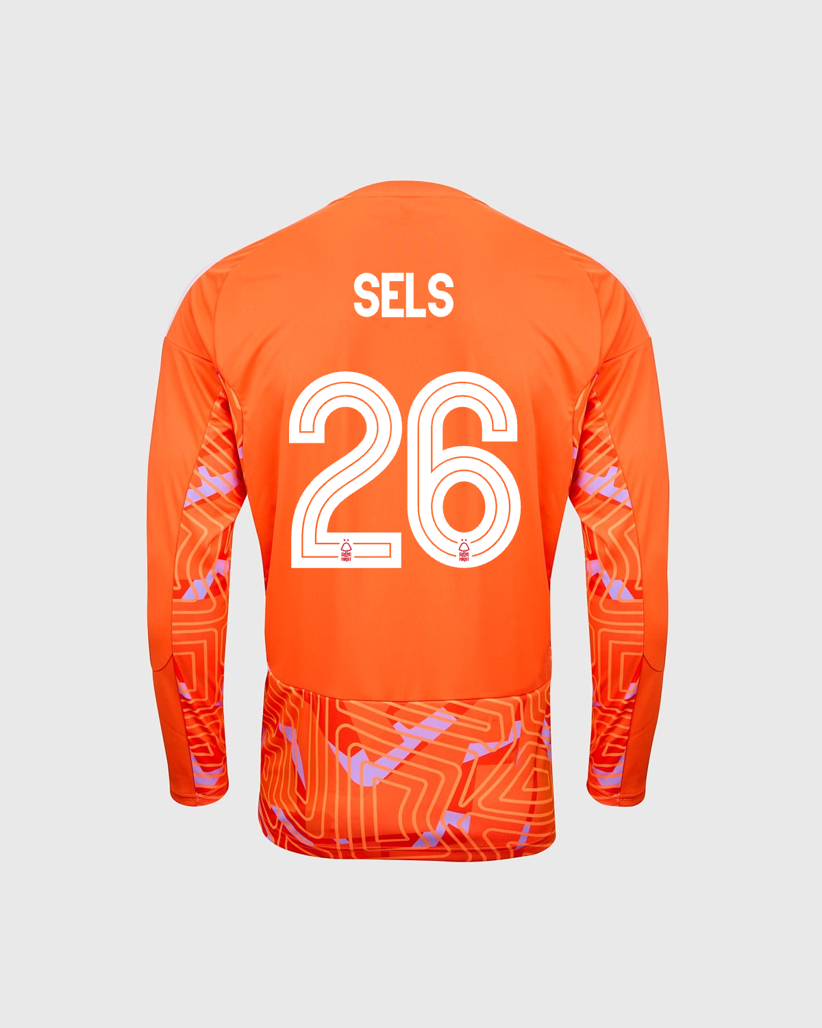 NFFC 26/27 Junior Orange Goalkeeper Shirt with Sels 26 NFFC Printing