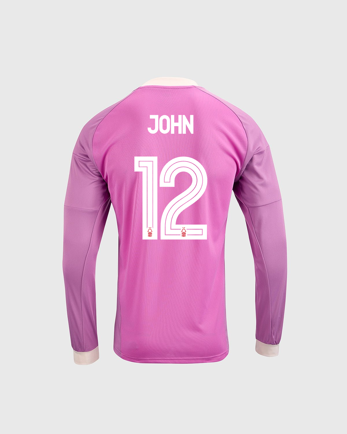 NFFC 26/27 Junior Pink Goalkeeper Shirt with John 12 NFFC Printing