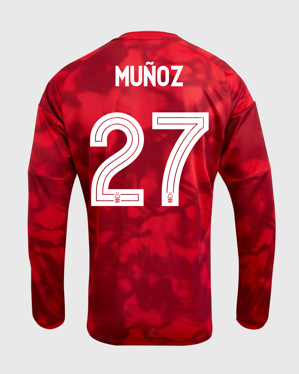 NFFC 26/27 Long Sleeve Home Shirt with Muñoz 27 NFFC Printing