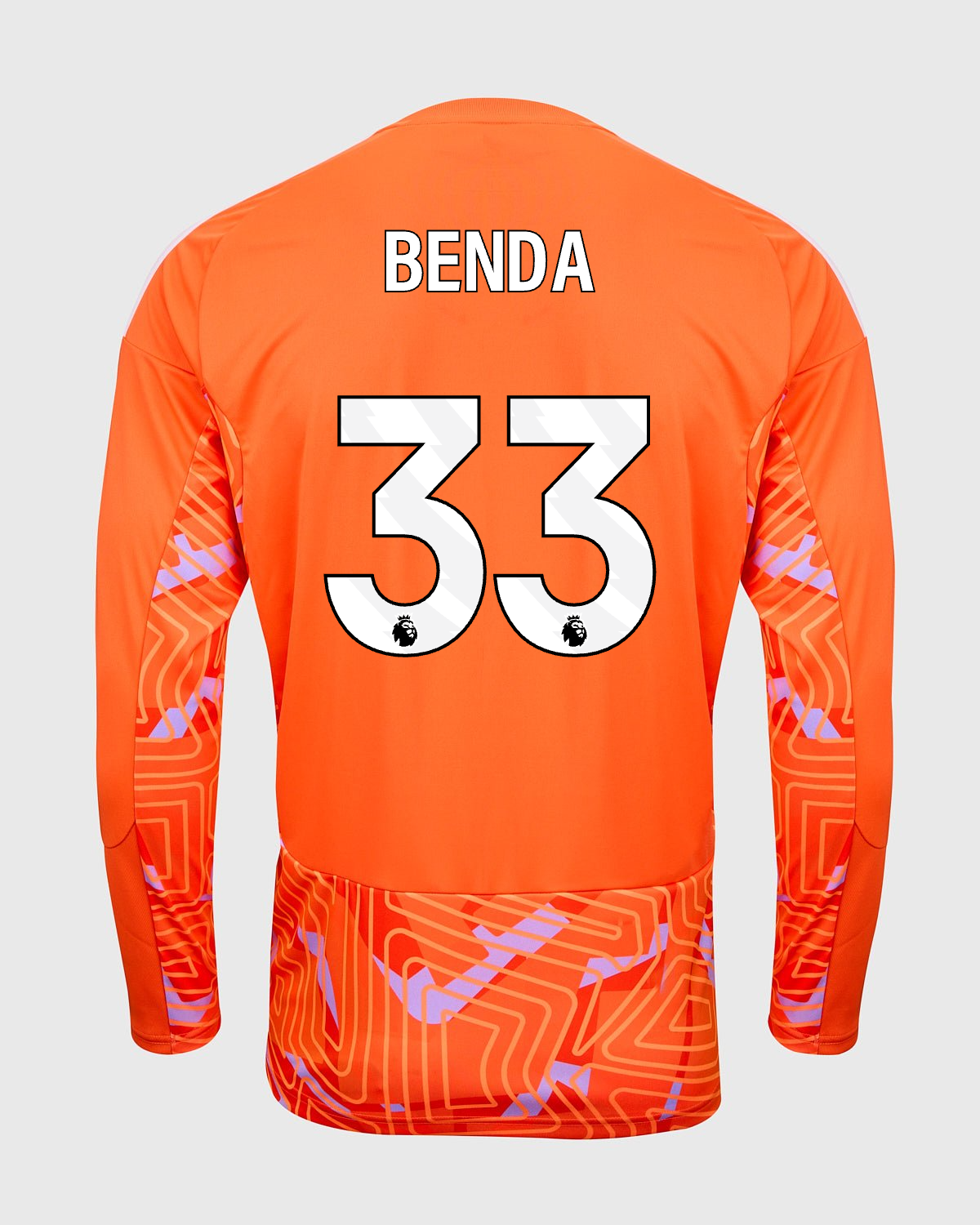 NFFC 26/27 Orange Long Sleeve Goalkeeper Shirt with Benda 33 Premier League Printing