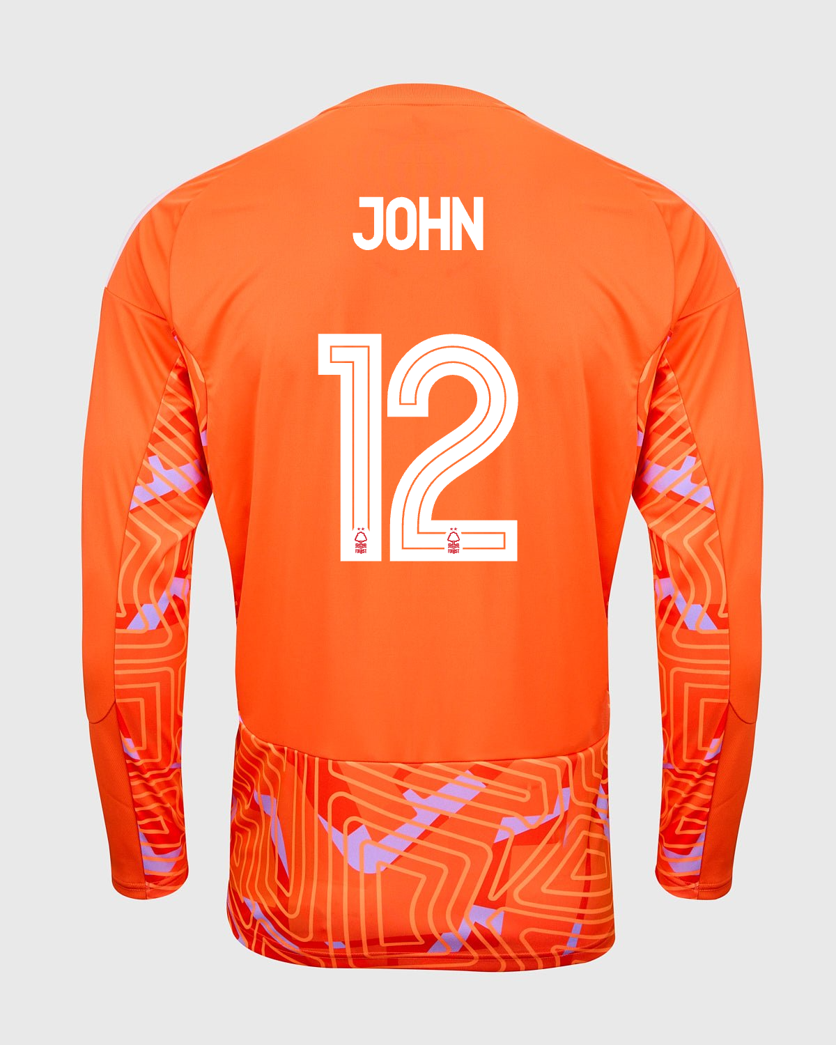NFFC 26/27 Orange Long Sleeve Goalkeeper Shirt with John 12 NFFC Printing