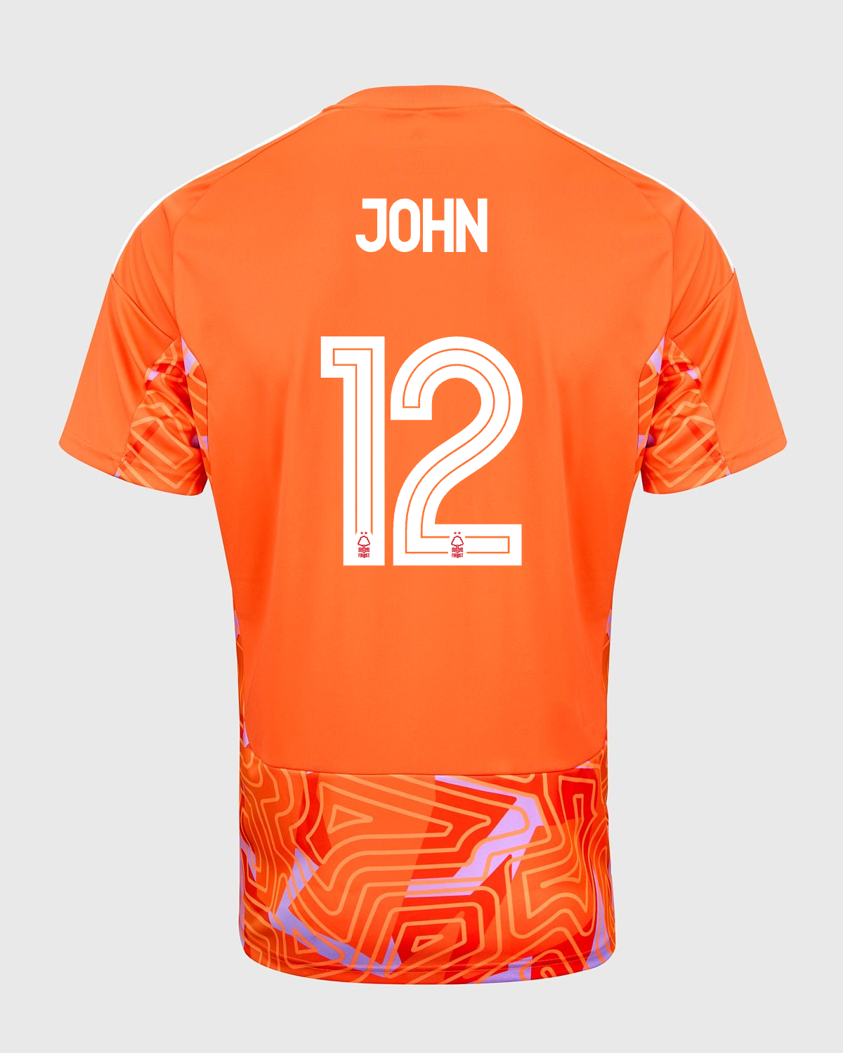 NFFC 26/27 Orange Short Sleeve Goalkeeper Shirt with John 12 NFFC Printing