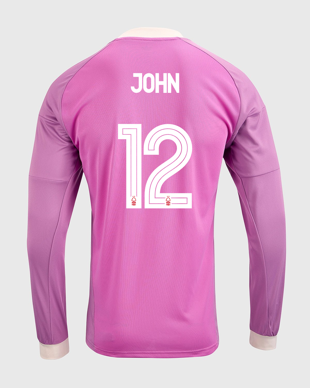 NFFC 26/27 Pink Long Sleeve Goalkeeper Shirt with John 12 NFFC Printing