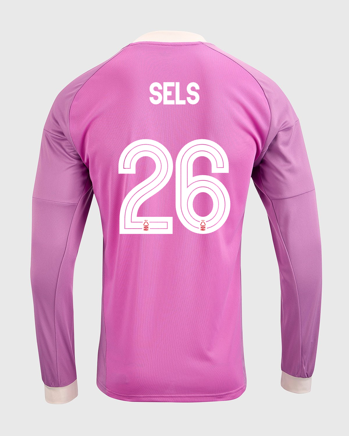 NFFC 26/27 Pink Long Sleeve Goalkeeper Shirt with Sels 26 NFFC Printing