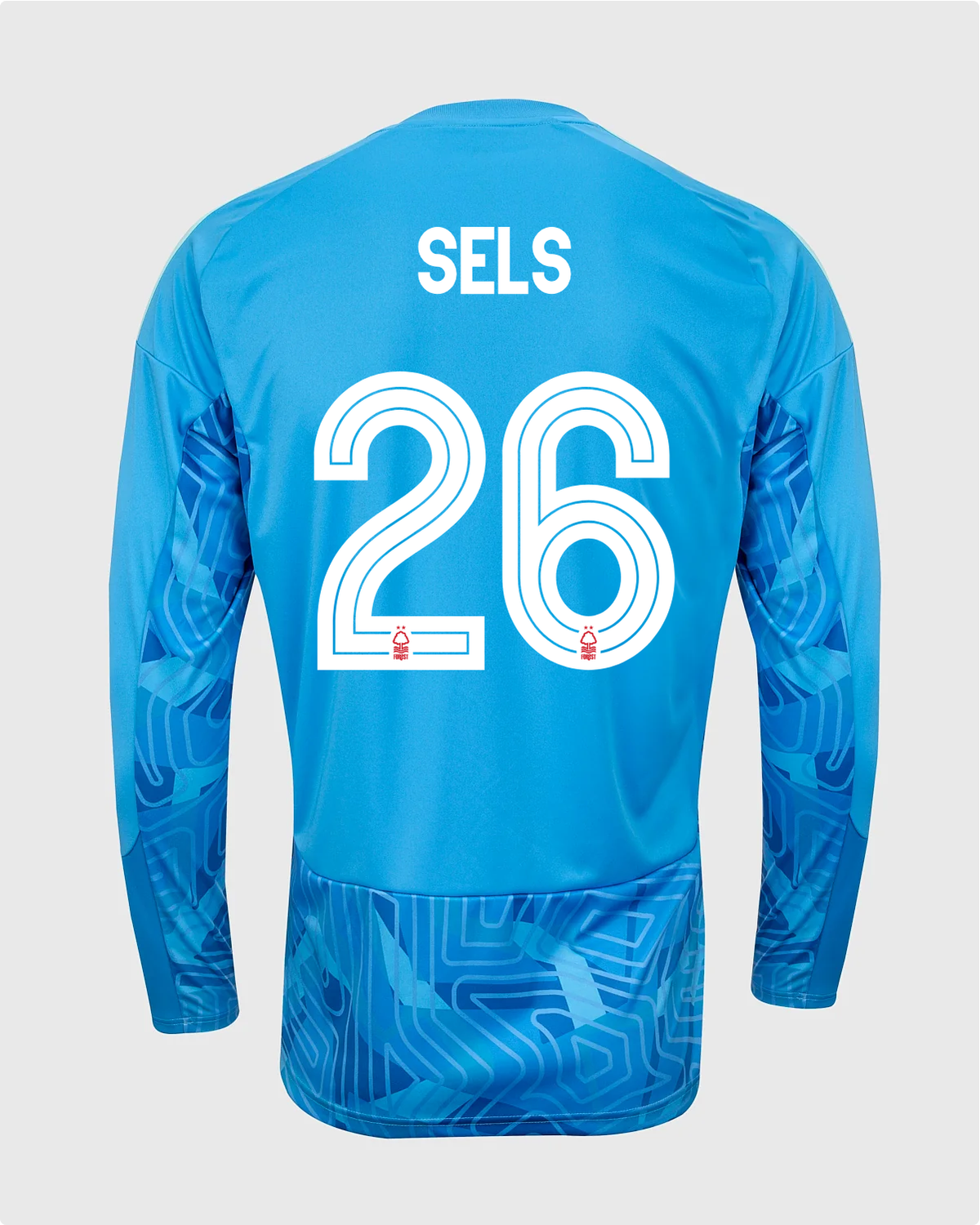 NFFC 26/27 Blue Long Sleeve Goalkeeper Shirt with Sels 26 NFFC Printing