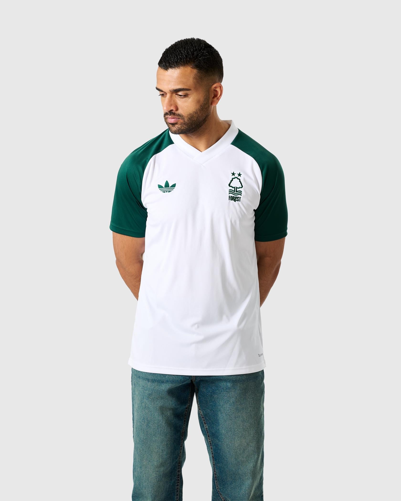 NFFC 26/27 adidas Originals Green & White Short Sleeve Jersey - Nottingham Forest FC