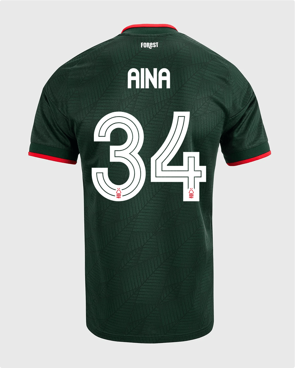 NFFC 26/27 Away Shirt with Aina 34 NFFC Printing - Nottingham Forest FC