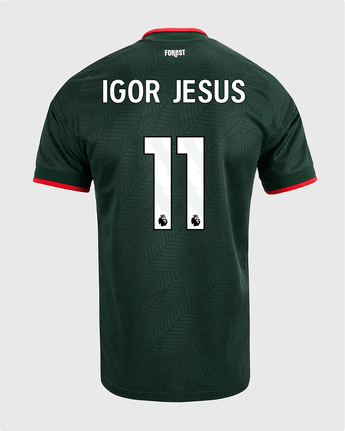 NFFC 26/27 Away Shirt with Igor Jesus 11 Premier League Printing - Nottingham Forest FC