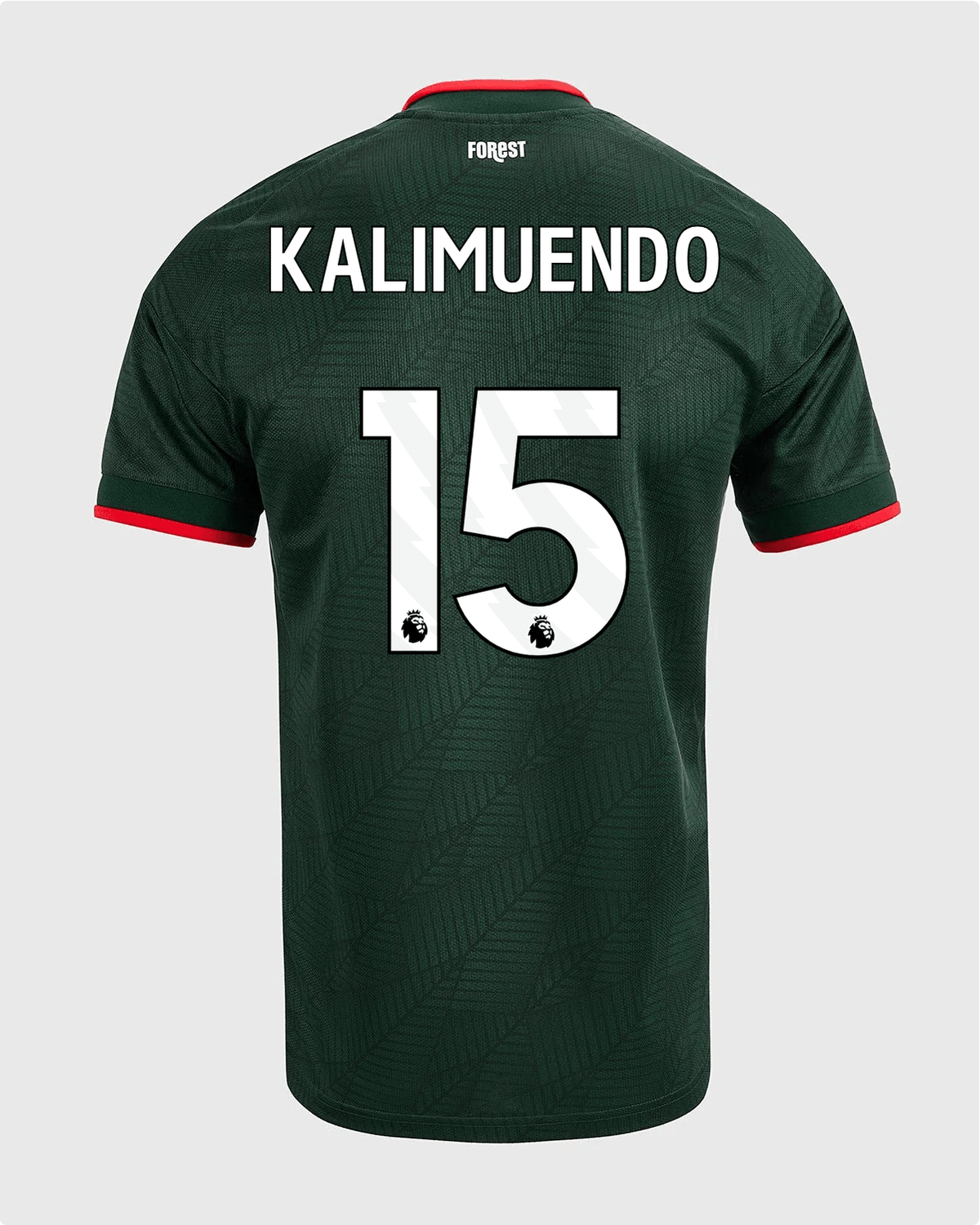 NFFC 26/27 Away Shirt with Kalimuendo 15 Premier League Printing - Nottingham Forest FC