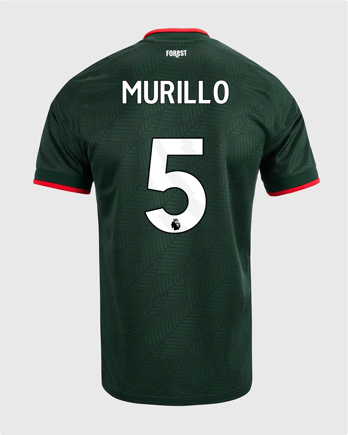 NFFC 26/27 Away Shirt with Murillo 5 Premier League Printing - Nottingham Forest FC