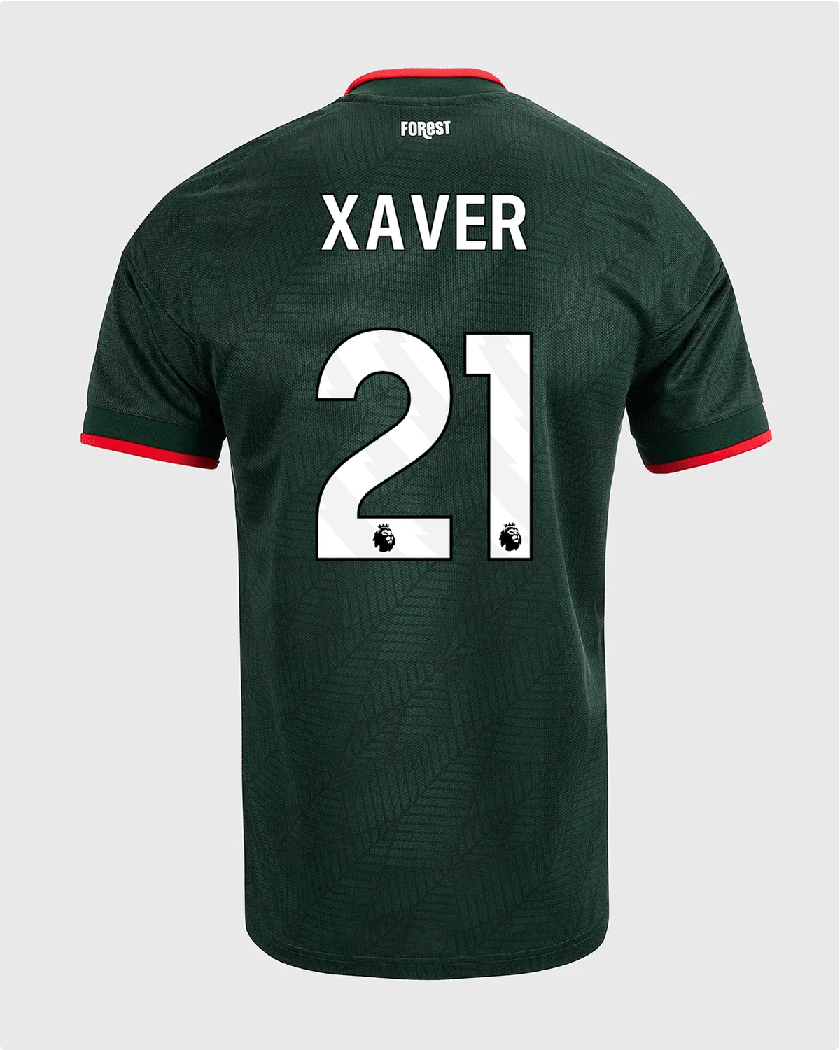 NFFC 26/27 Away Shirt with Xaver 21 Premier League Printing - Nottingham Forest FC