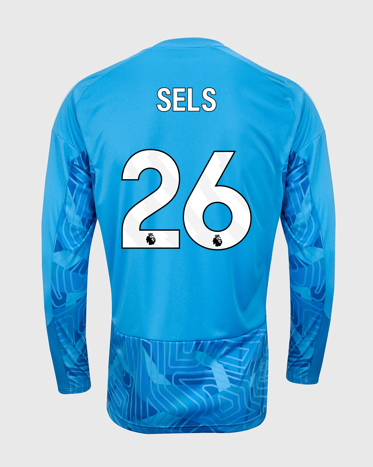 NFFC 26/27 Blue Long Sleeve Goalkeeper Shirt with Sels 26 Premier League Printing - Nottingham Forest FC