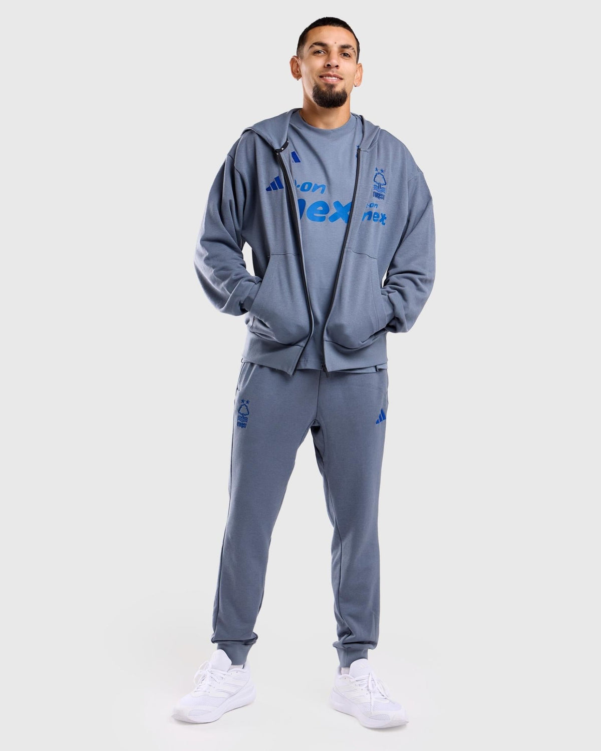 NFFC 26/27 Grey Coaches Leisure Pants - Nottingham Forest FC