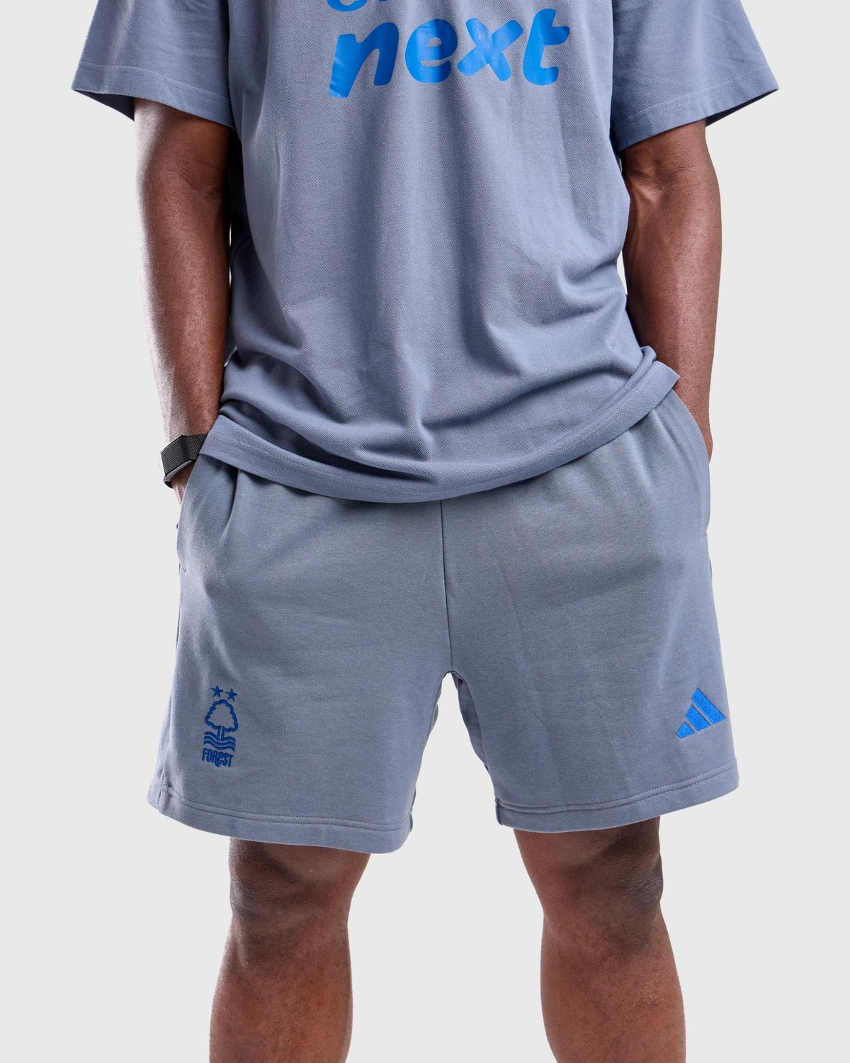 NFFC 26/27 Grey Coaches Leisure Shorts - Nottingham Forest FC