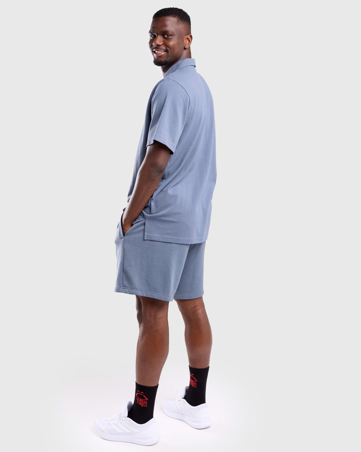 NFFC 26/27 Grey Coaches Leisure Shorts - Nottingham Forest FC