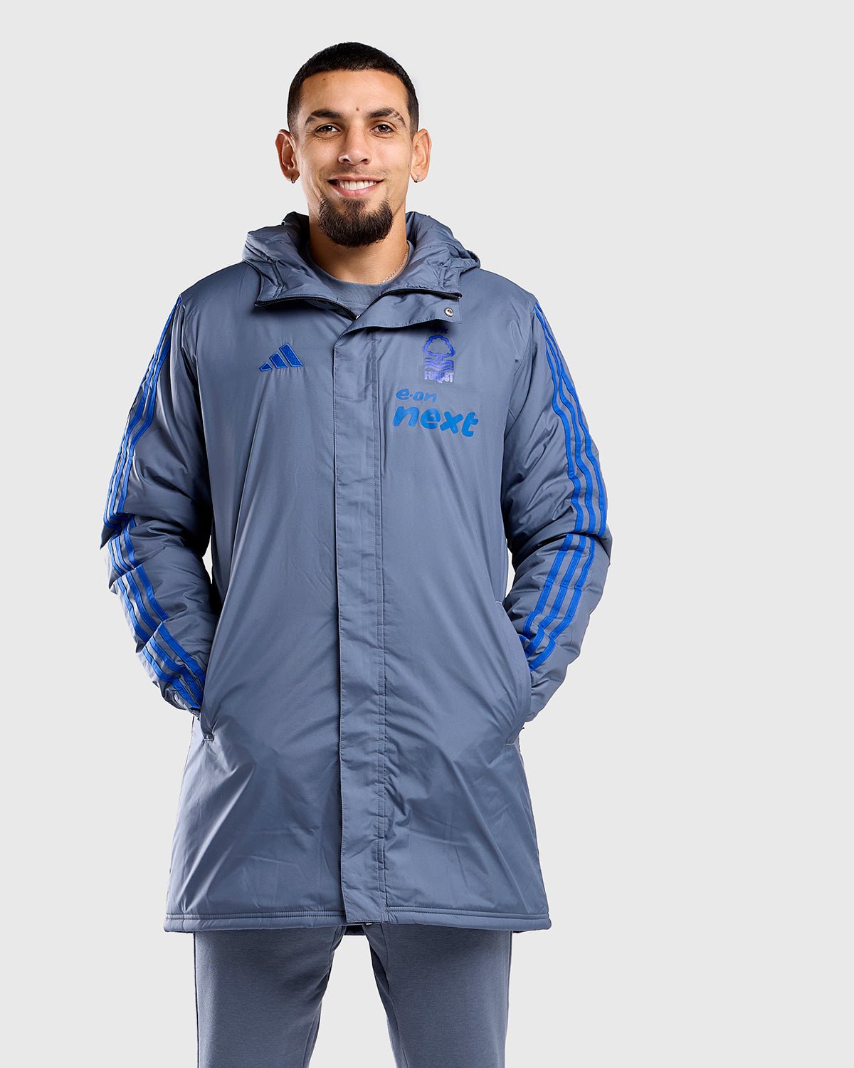 NFFC 26/27 Grey Coaches Leisure Stadium Jacket - Nottingham Forest FC