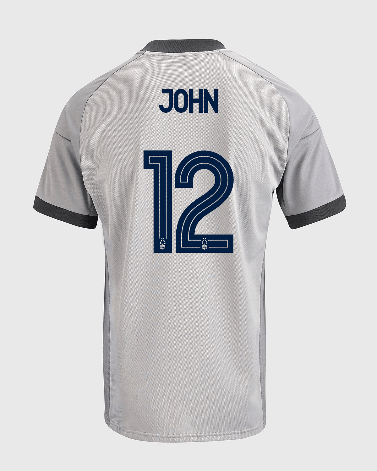NFFC 26/27 Grey Short Sleeve Goalkeeper Shirt with John 12 NFFC Printing - Nottingham Forest FC