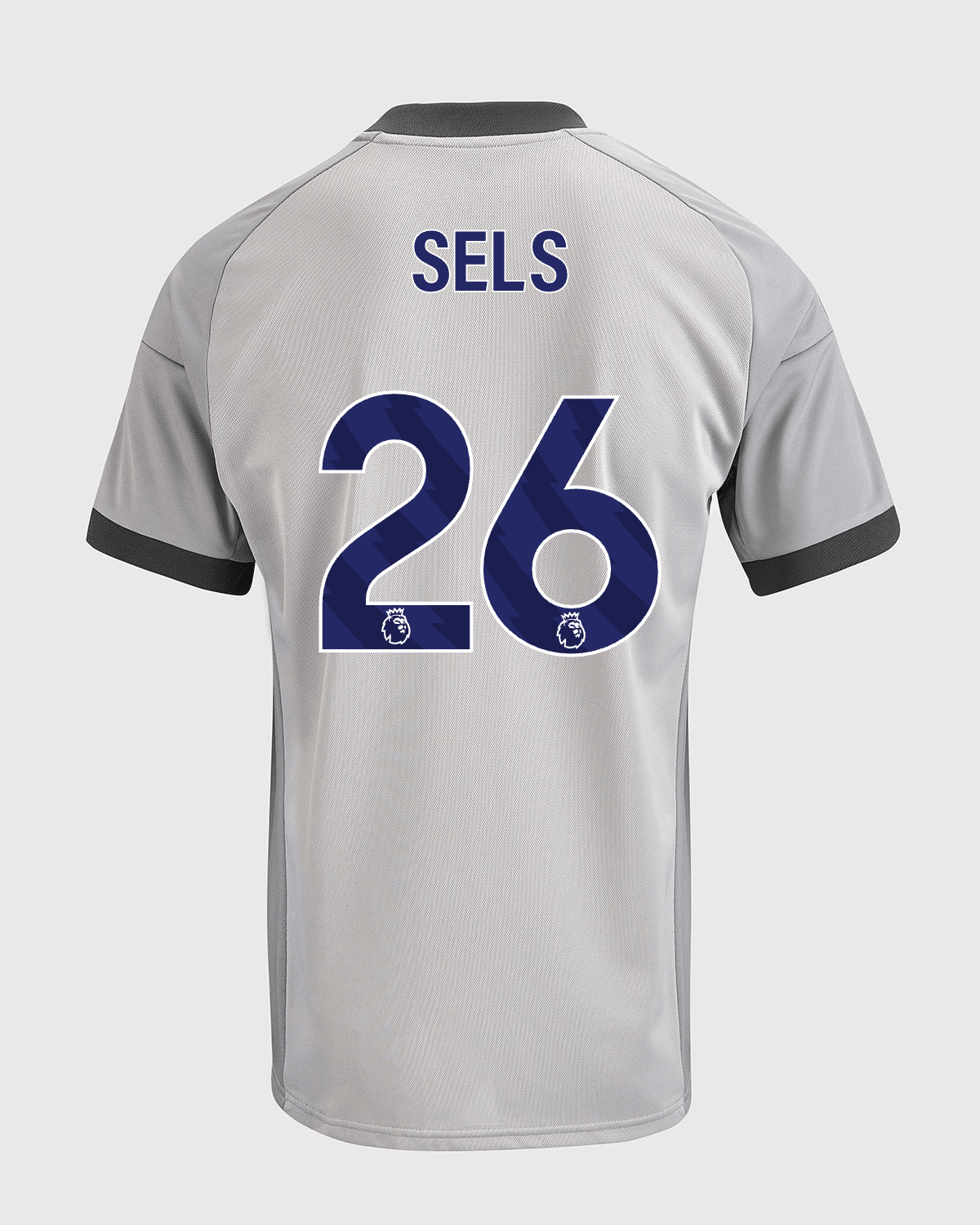 NFFC 26/27 Grey Short Sleeve Goalkeeper Shirt with Sels 26 Premier League Printing - Nottingham Forest FC