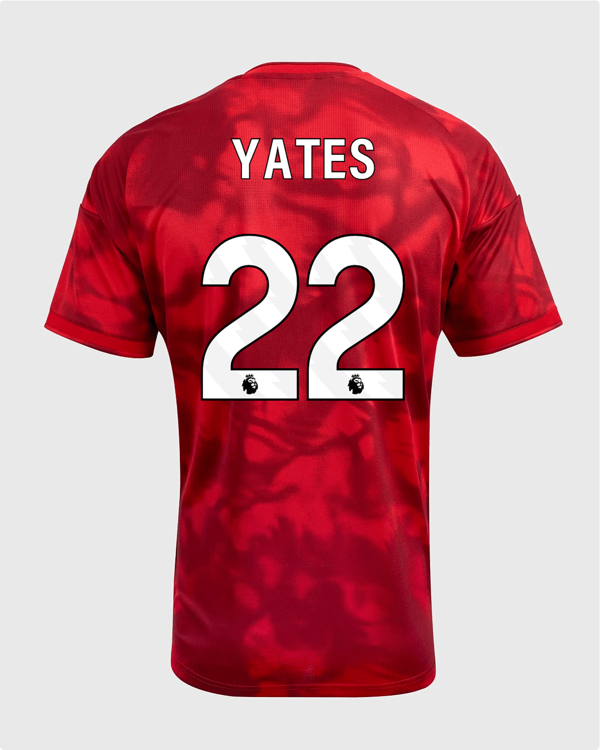 NFFC 26/27 Home Shirt with Yates 22 Premier League Printing - Nottingham Forest FC