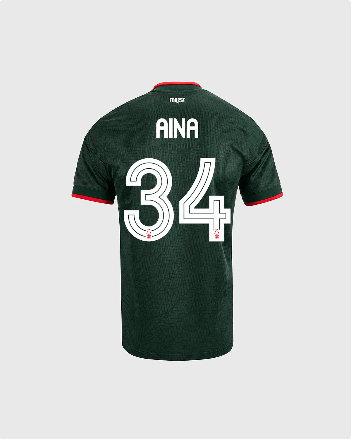 NFFC 26/27 Junior Away Shirt with Aina 34 NFFC Printing - Nottingham Forest FC