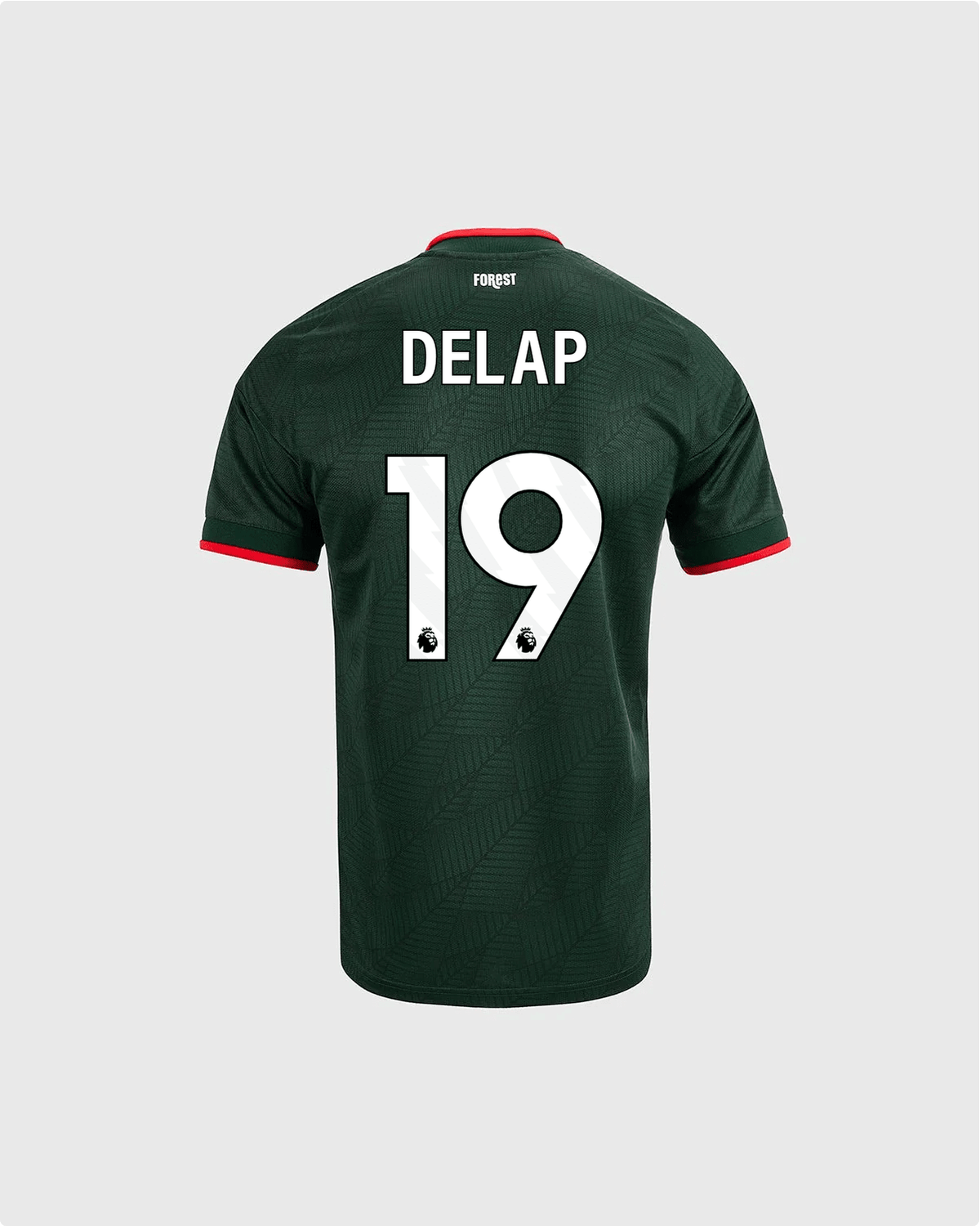 NFFC 26/27 Junior Away Shirt with Delap 19 Premier League Printing - Nottingham Forest FC
