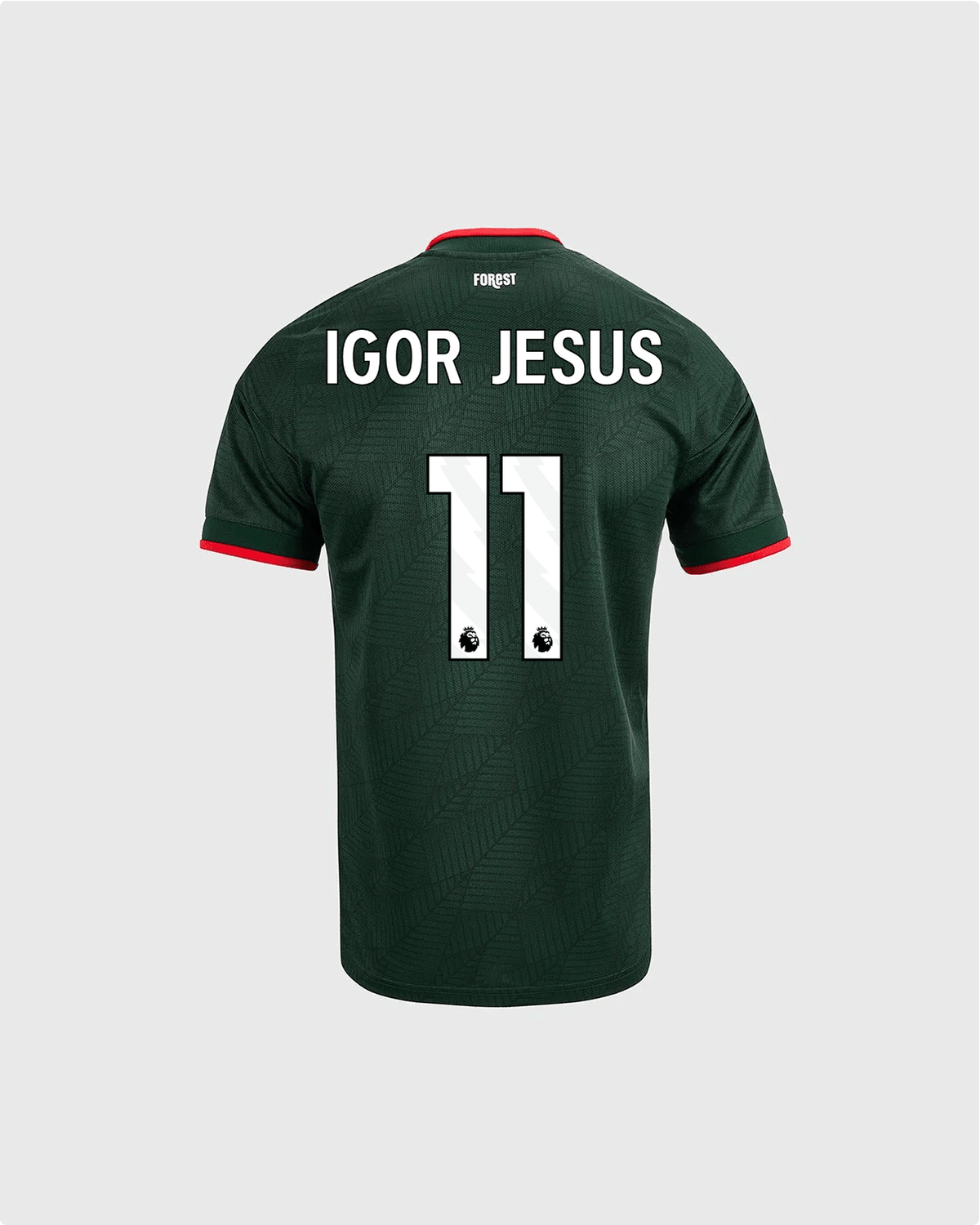 NFFC 26/27 Junior Away Shirt with Igor Jesus 11 Premier League Printing - Nottingham Forest FC