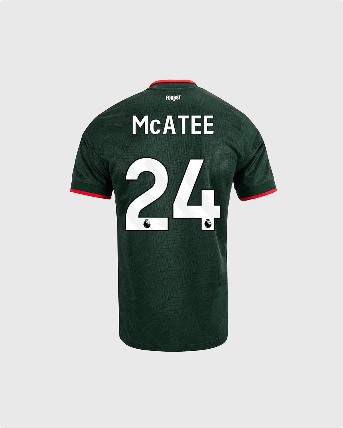 NFFC 26/27 Junior Away Shirt with McAtee 24 Premier League Printing - Nottingham Forest FC