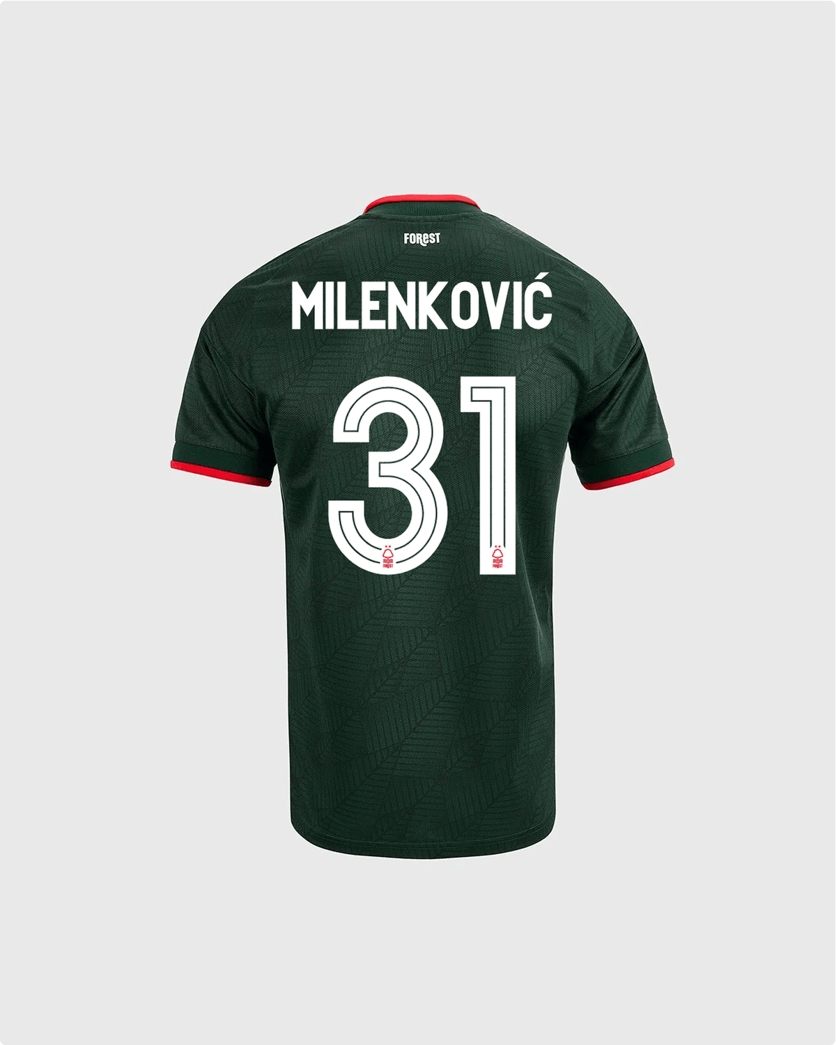 NFFC 26/27 Junior Away Shirt with Milenković 31 NFFC Printing - Nottingham Forest FC