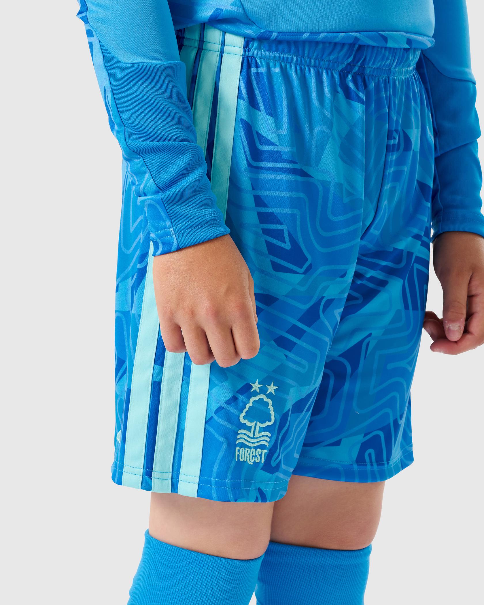 NFFC 26/27 Junior Blue Goalkeeper Shorts - Nottingham Forest FC