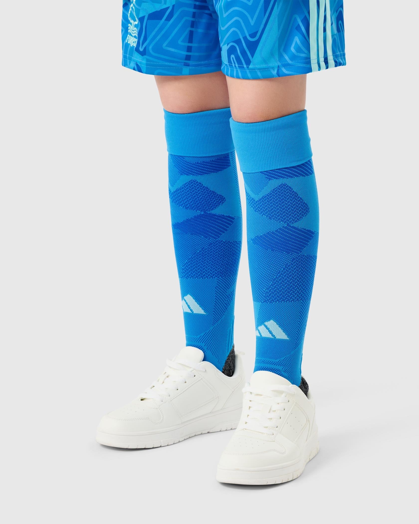 NFFC 26/27 Junior Blue Goalkeeper Socks - Nottingham Forest FC