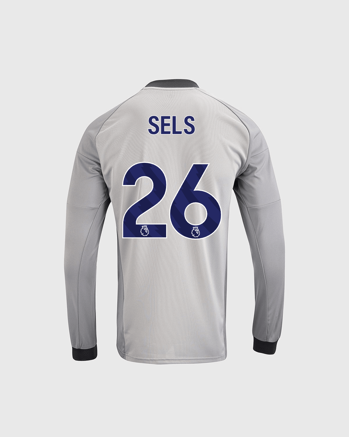 NFFC 26/27 Junior Grey Goalkeeper Shirt with Sels 26 Premier League Printing - Nottingham Forest FC