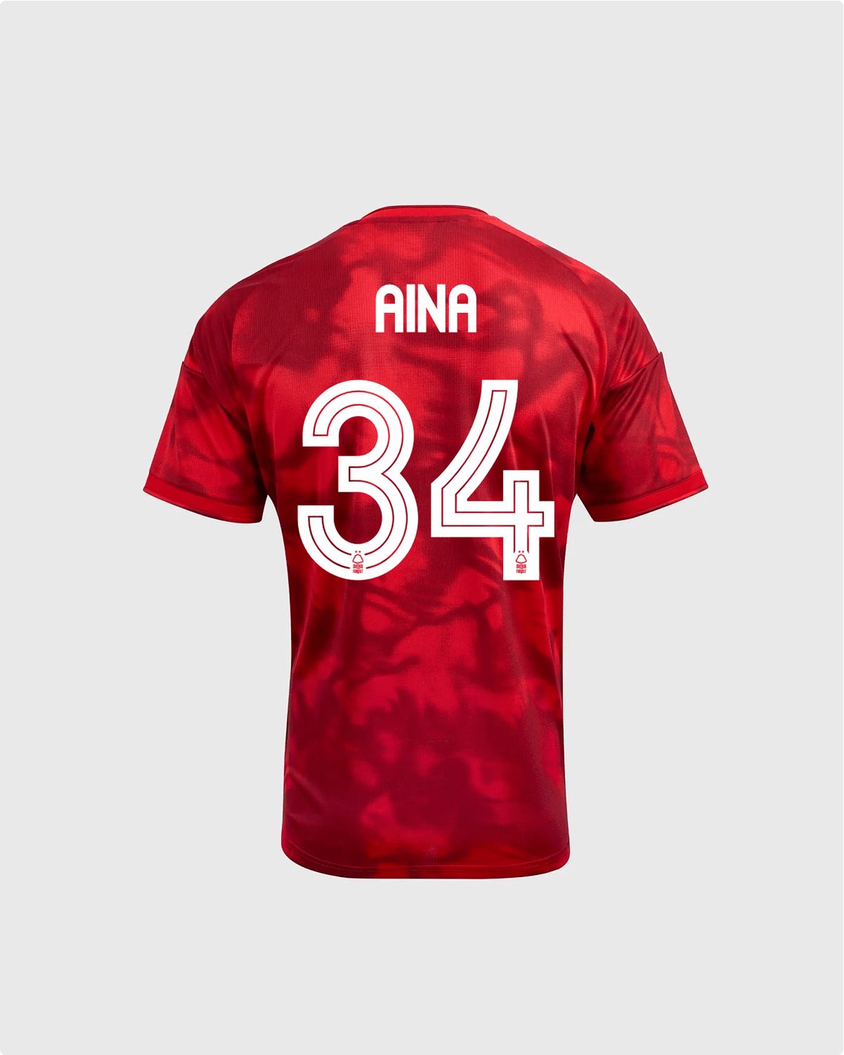 NFFC 26/27 Junior Home Shirt with Aina 34 NFFC Printing - Nottingham Forest FC