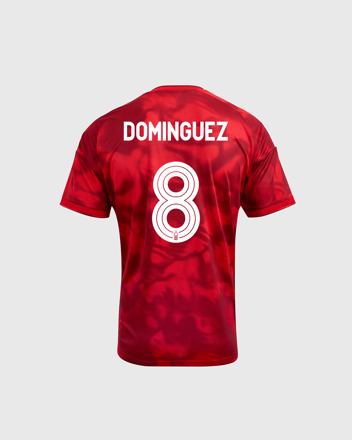NFFC 26/27 Junior Home Shirt with Dominguez 8 NFFC Printing - Nottingham Forest FC